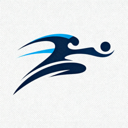 VSport体育品牌标识，橙色与深蓝色组合的体育平台Logo